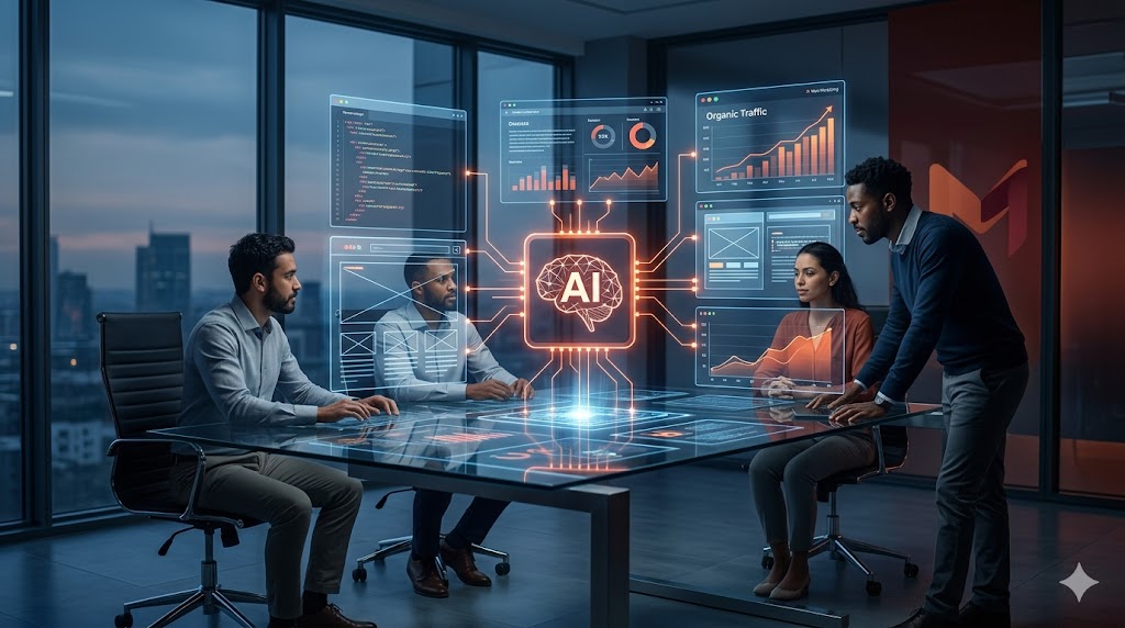 Como a Inteligência Artificial Está Revolucionando o Web Design e SEO B2B